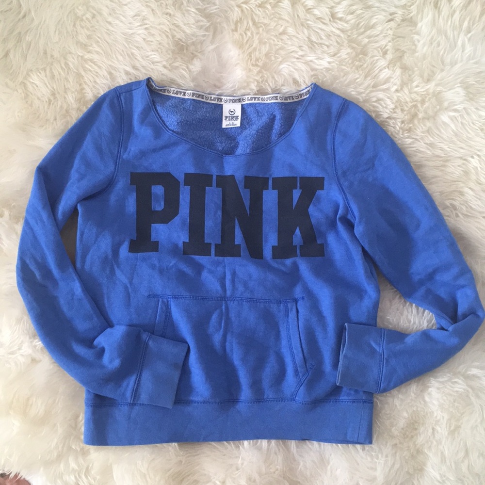 Victoria’s Secret crew neck sweatshirt.
